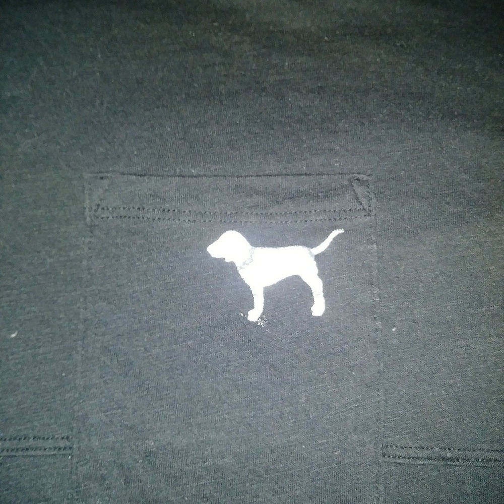 Pink md long sleeve bling pocket tee - Picture 5 of 5
